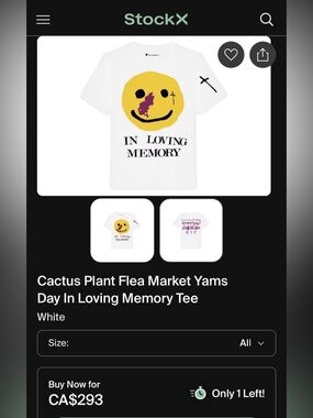 Cactus Plant Flea Market Yams Day In Loving Memory Tee